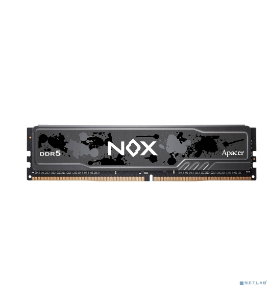 Оперативная память Apacer Nox, DDR5, 16Gb (1x16 GB), 6000 MHz, CL40, DIMM, радиатор, черный