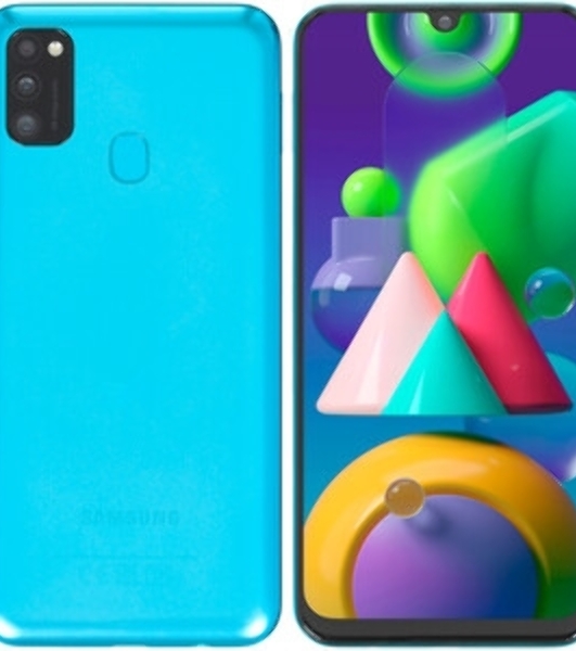 Дисплей (модуль) для Samsung Galaxy M21 SM-M215 в сборе с тачскрином и рамкой (OLED) черный
