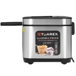 Фритюрница Tuarex AG-3501 чёрный/стальной, 2000 Вт, 2.5 л, 0.6 кг, съёмная чаша, антипригарное покрытие, таймер, фото7
