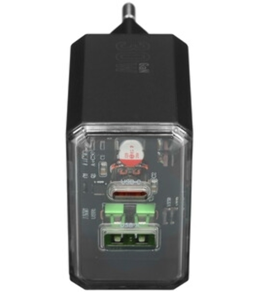 Сетевое зарядное устройство BOROFONE (6941991110641) 1USB+1Type-C 3.0A QC3.0 PD 30W, черный