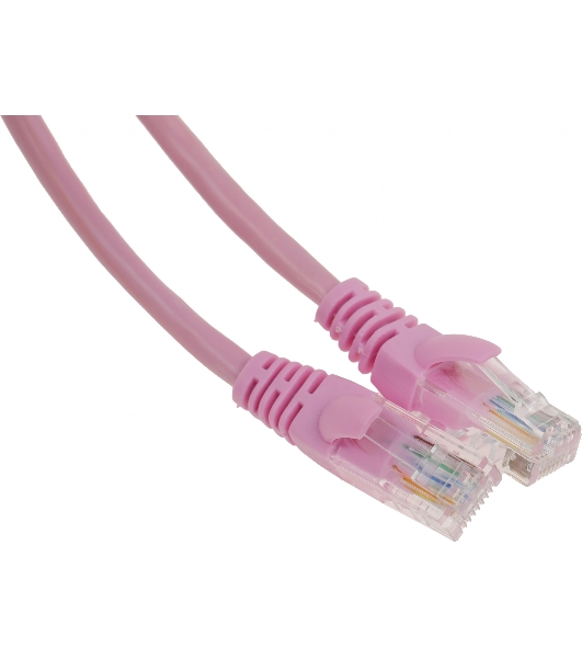Патч-корд UTP Cablexpert PP12-1m cat.5e, 1м, литой, многожильный, розовый