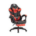Кресло Defender TORNADO BLACK/RED черный/красный, экокожа, фото4