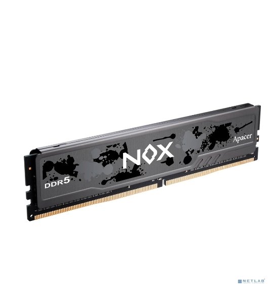 Оперативная память Apacer Nox, DDR5, 16Gb (1x16 GB), 6000 MHz, CL40, DIMM, радиатор, черный