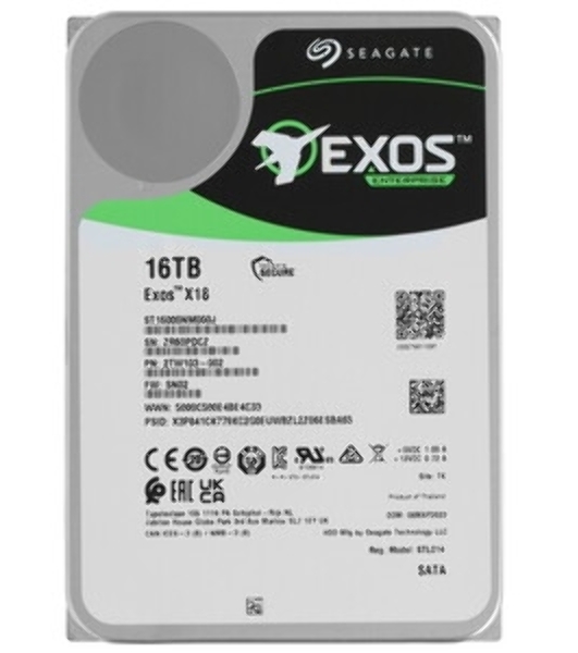 Жесткий диск Seagate 16Tb 7200RPM SATA 6Gb/S 256MB OFFICIAL RECERTIFIED