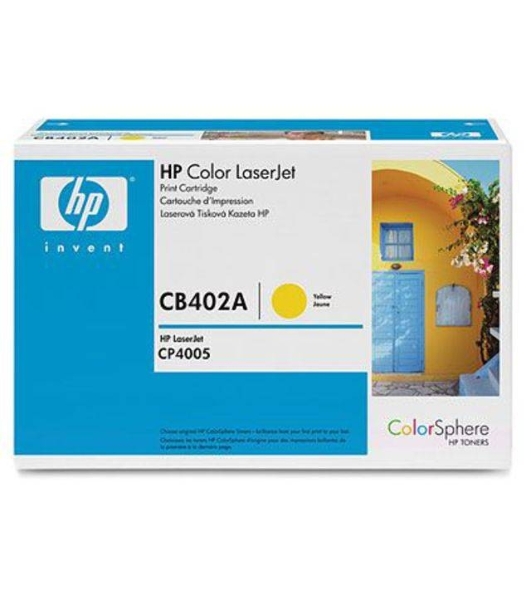 Картридж лазерный HP CB402A желтый CP4005