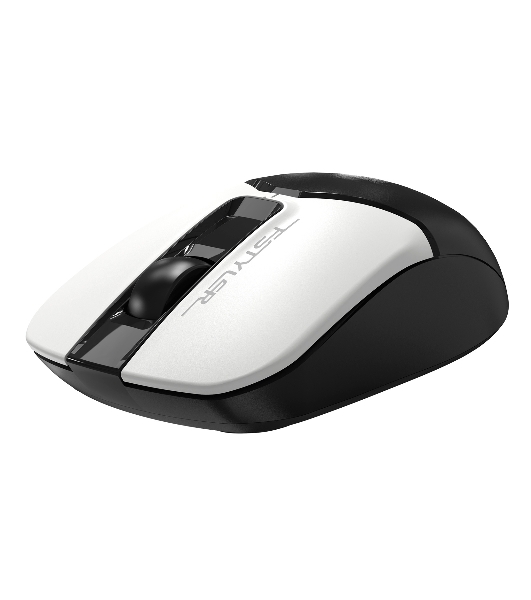 Мышь беспроводная A4Tech Fstyler FG12 белый/черный, 1200 dpi, радиоканал, USB, кнопки - 3