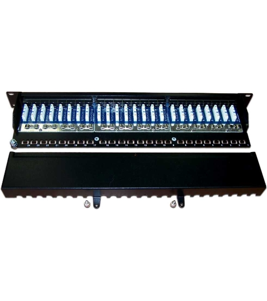 Патч-панель Lanmaster TWT-PP24STP/6 19' 1U 24xRJ45 кат.6 FTP