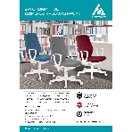 Кресло Бюрократ CH-W545 синий, экокожа, 120 кг, механизм качания, фото6