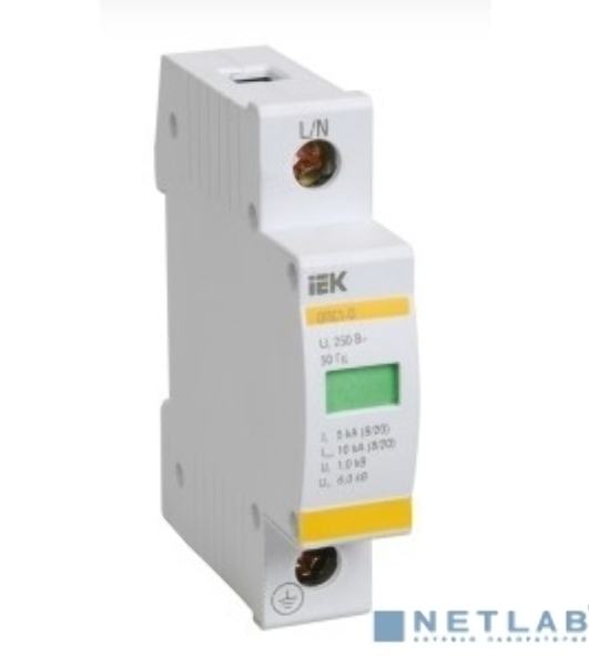 Ограничитель перенапряжения ОПС1-C 1P IEK MOP20-1-C