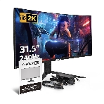 Монитор 31.5' ExeGate Combat EC3207TA VA 2560x1440, 240 Гц, 1 мс, 16:9, 300 кд/м², 1xHDMI, 2xDP, 2xUSB, 3.5 мм, изогнутый R1500, черный, фото15