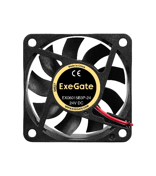 Вентилятор для корпуса ExeGate EX06015B3P-24 черный, 60 мм, 5000 об/мин, 35.5 дБ, 3 pin