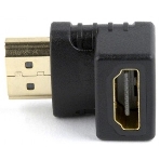 Переходник Cablexpert HDMI-HDMI 19F/19M, угловойсоединитель 90 градусов, золотые разъемы (A-HDMI90-FML), фото14