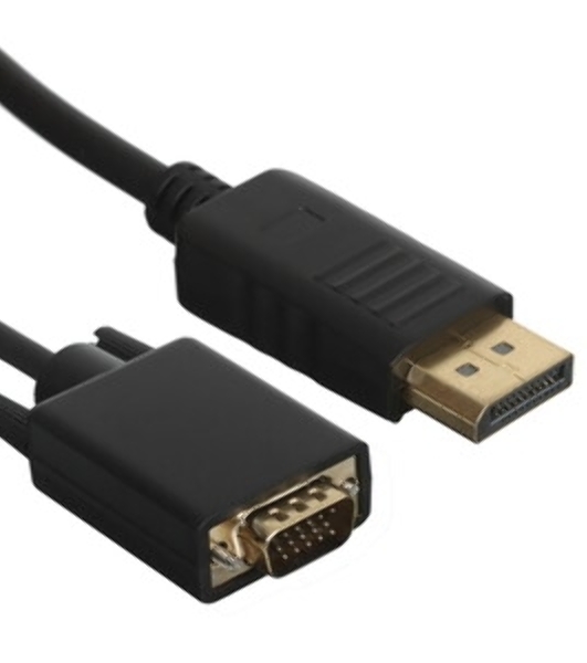 Кабель-переходник VCOM DisplayPort --> VGA_M/M 1,8 м CG607-1.8M