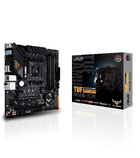 Материнская плата ASUS TUF GAMING B550M-PLUS, AM4, AMD B550, 4xDDR4, 4xSATA, 2xM.2, 1xPCIe 4.0 x16, 1xPCIe 3.0 x16, 1xPCIe x1, 1xHDMI, 1xDP, 1x 2.5Gb LAN, 4xUSB-A 3.2 Gen 1, 1xUSB-A 3.2 Gen 2, 2xUSB-A 2.0, 1xUSB-C 3.2 Gen 2, 5x3.5 мм, 7.1, mATX