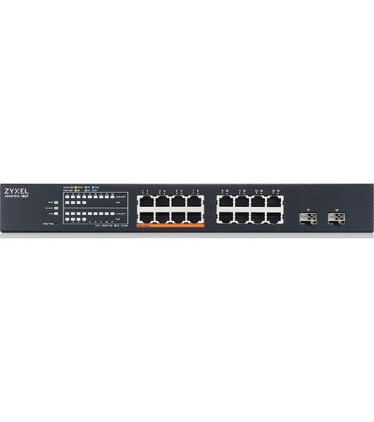 Коммутатор Zyxel NebulaFlex XMG1915-18EP-EU0101F 16x2.5Gbит/с 2SFP+ 8PoE++ 180W управляемый