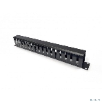 Организатор комм. шнуров Hyperline CM, 19', 1HU, 44х482,5х67 мм (ВхШхГ), с крышкой , цвет: черный, фото5