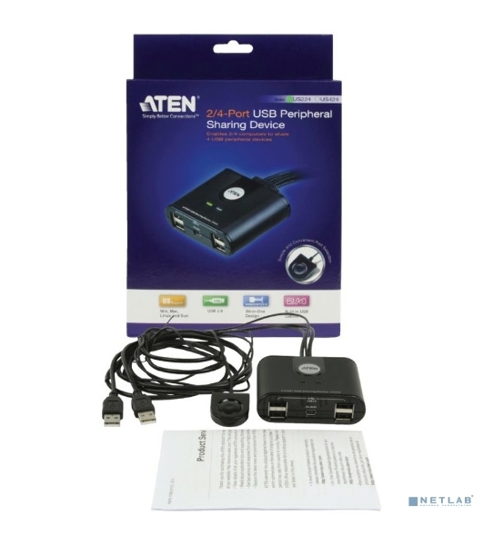 Переключатель периферийного устройства USB2 US224-AT ATEN