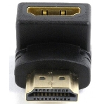 Переходник Cablexpert HDMI-HDMI 19F/19M, угловойсоединитель 90 градусов, золотые разъемы (A-HDMI90-FML), фото13