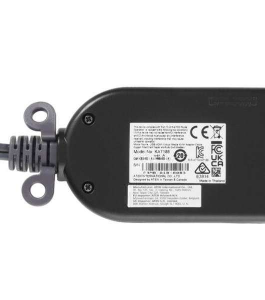 Переключатель ATEN USB HDMI Virtual Media KVM Adapter Cable (Support Smart Card Reader and Audio De-Embedder)
