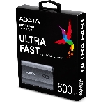 Внешний SSD ADATA Elite SE880, 500 Gb, USB 3.2 Gen 2x2 Type-C, R/W 2000/2000, серый, фото8