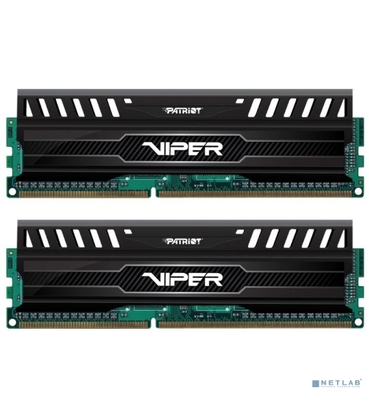 Оперативная память Patriot Viper 3, DDR3, 16GB (2x8 GB), 1866 MHz, CL10, DIMM, радиатор, черный