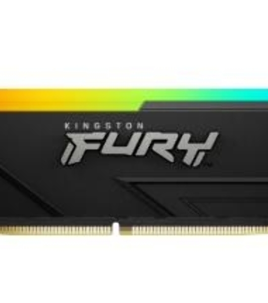 Оперативная память Kingston Fury Beast, DDR4, 32GB (1x32GB), 3600MHz, CL18, DIMM, с радиатором, RGB, черный
