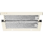 Вытяжка встраиваемая Kuppersberg SLIMTURBO 60 C телескопическая, ширина 60 см, отвод/рециркуляция, 1500 м3/час, механическое управление, 3 скорости, освещение 2х2 Вт, металлические жироулавливающие фильтры, угольный фильтр KF-ES (опция), 63.4 дБ, обратный клапан, шхвхг:55.2x25.5x28см, бежевый, фото5