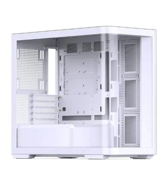 Корпус без блока питания JONSBO D300, Mini-Tower, TG, no fan, 2xUSB-A 3.2 + 1xUSB-C 3.2, mATX, mITX White
