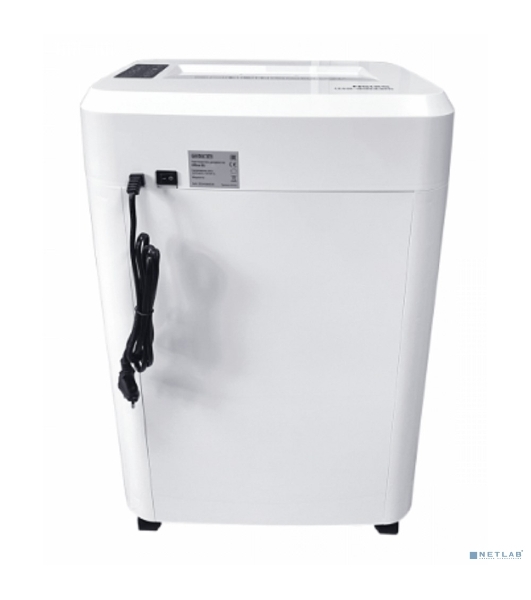 Шредер Office Kit S210N 3,9x38 белый (секр.P-4) фрагменты 16лист. 35лтр. скрепки скобы пл.карты CD