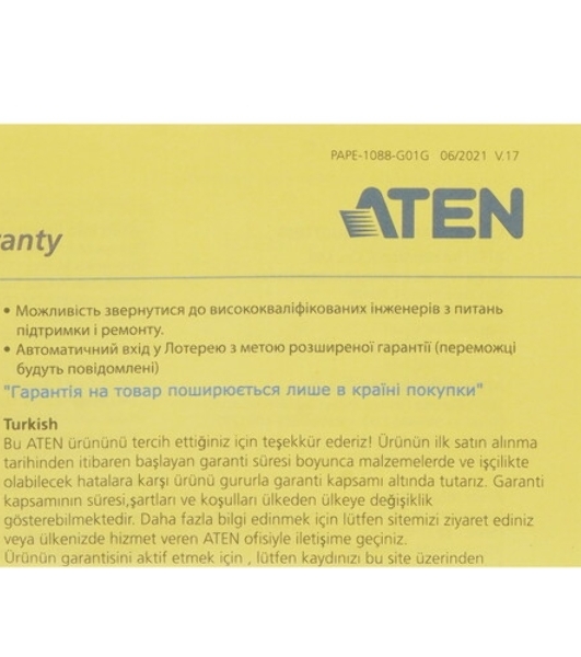 Переключатель ATEN USB HDMI Virtual Media KVM Adapter Cable (Support Smart Card Reader and Audio De-Embedder)