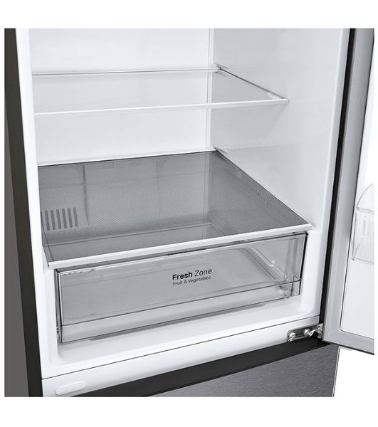 Холодильник LG GA-B509CLCL графитовый двухкамерный 277/107л морозилка снизу, No Frost