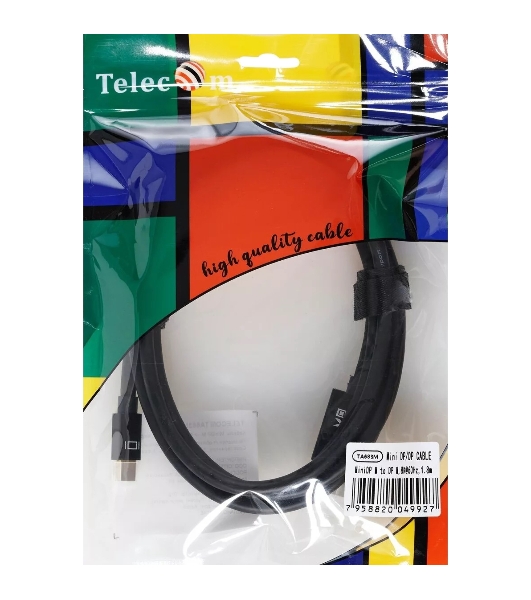 Кабель 1.4V Mini DisplayPort M <--> DisplayPort M 1,8м 4K@120HZ 8K@60HZ Telecom (TA683M-1.8M)