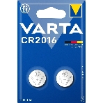 Элемент питания VARTA ELECTRONICS CR 2016 блистер 2	 06016101402, фото 1