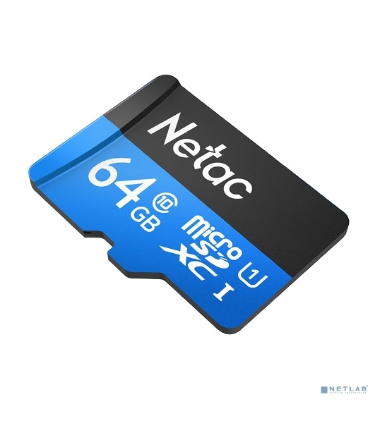 Флеш карта microSDHC 64Gb Netac P500 NT02P500STN-064G-S (без SD адаптера) 80Mb/s