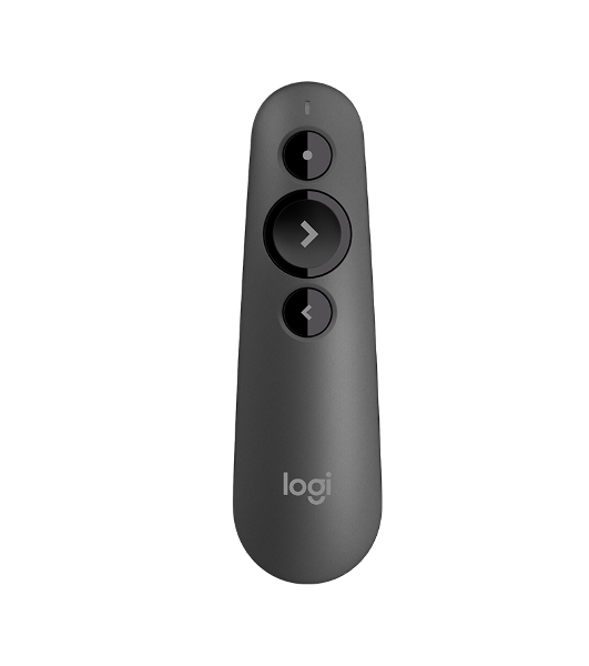 Презентер Logitech R500s Graphite черный, Bluetooth + 2.4 GHz, USB-ресивер, 3 программируемых кнопки, лазерная указка