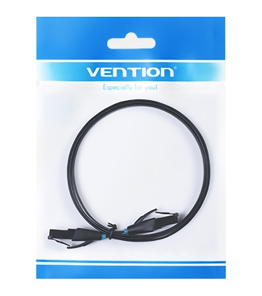 Патч-корд Vention прямой UTP cat.6, RJ45 - 3 м. плоский черный