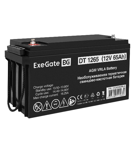 Комплект Источник бесперебойного питания EX295995RUS + батарея 65Aч EX282980RUS 1шт (инвертор, синус, для котла, настенный) ExeGate FineSine SX-500.LCD.AVR.2SH <500VA/300W, чистая синусоида, цветной LCD-дисплей, AVR, 2*Schuko, линейно-интерактивный, крепление настенное/универсальное, черный> + батарея ExeGate DT 1265 (12В, 65Ач) 1шт