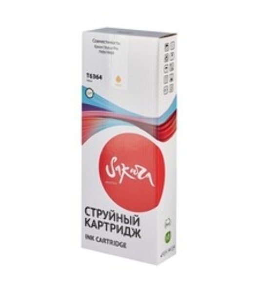 Картридж струйный Sakura C13T636400 (T6364 Yellow) для Epson, желтый, 700 мл.