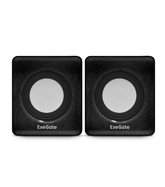 Акустическая система 2.0 ExeGate EX287057RUS Disco 140 Black (питание USB, 2х3Вт (6Вт RMS), 100-20000Гц, черный)