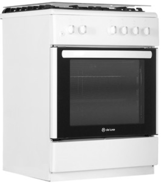 Газовая плита De Luxe 606040.24-001г(кр)чр белый