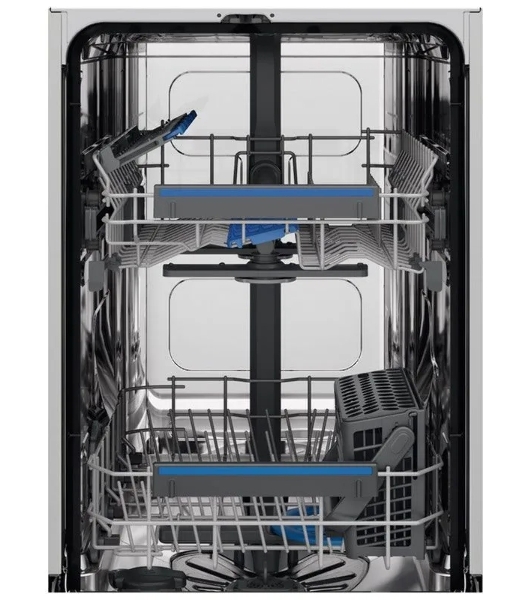 Встраиваемая посудомоечная машина Electrolux EEG62300L, серебристый, 44.6 см, 9 компл., 44 дБ, класс D