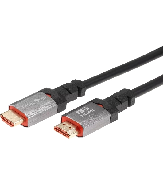 Кабель Telecom TCG365-1.5M HDMI 19M/M,ver. 2.1, 8K@60 Hz 1.5m метал разъемы