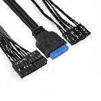 Компьютерный корпус Minitower ExeGate BAA-105U2-01-UNS350 (mATX, БП UNS350 с вент. 12см, 2*USB+2*USB 3.0, аудио, черный), фото5
