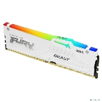 Оперативная память Kingston Fury Beast, DDR5, 16Gb (1x16 GB), 6000 MHz, CL30, радиатор, RGB, белый, фото6