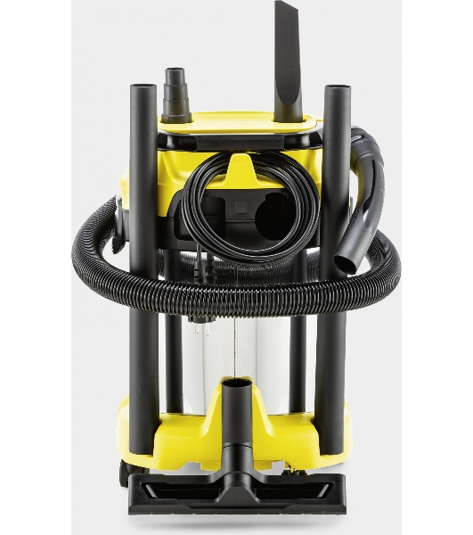 Строительный пылесос Karcher WD 3 P S V-17/4/20 желтый, 1000 Вт, уборка сухая/сбор воды, пылесборник мешок/контейнер, 17 л