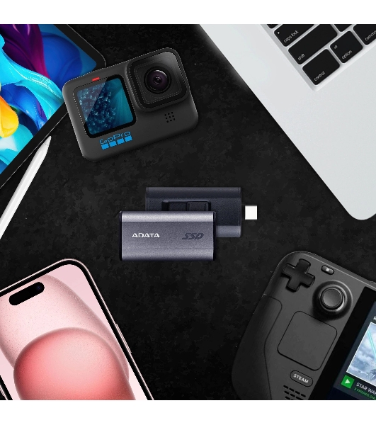Внешний SSD ADATA SC750, 500Gb, USB 3.2 Gen 2 Type-C, R/W 1050/1000, черный