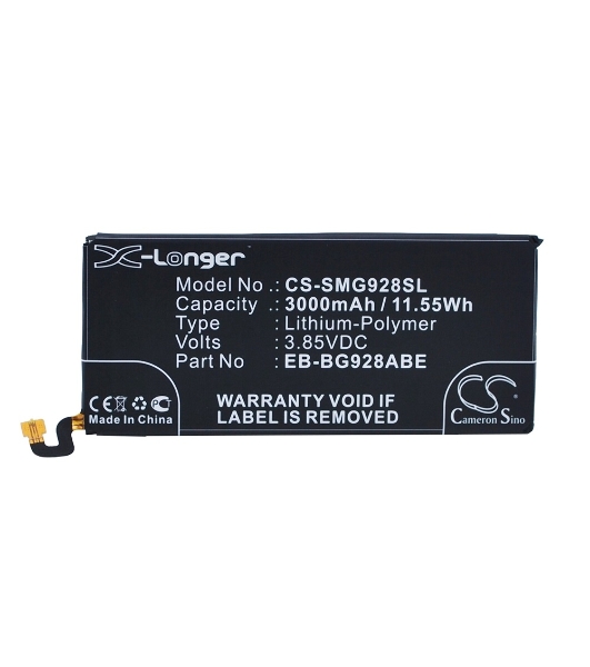 Аккумулятор CS-SMG928SL EB-BG928ABE для Samsung Galaxy S6 Edge+, 3.85V, 3000mAh, 11.55Wh