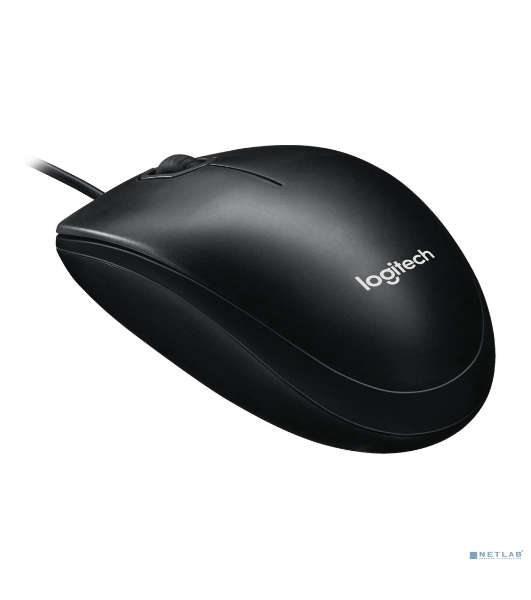Мышь проводная Logitech M100/100R DARK/GREY (темно-серая/черная), 1000 dpi, USB, кнопки - 3