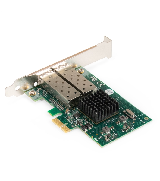 Комплект: Сетевой адаптер SFP ExeGate EXE-82576-F2 + Трансивер Single-Mode до 20км ExeGate EXT-1G-SM1310-LC2-20KM (EX296229RUS: PCI-E x1 v2.0, порты 2x SFP (10/100/1000Mb/s), Gigabit Server NIC Intel Chipset 82576-F2 + EX298328RUS: Tx:1310/Rx:1310 нм, до 20 км, разъем Duplex LC)