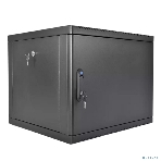 Шкаф коммутационный ЦМО (ШРН-9.350.1-9005) настенный 9U 600x350 мм пер. дв. стал. лист 200 кг черный 300 мм, фото5
